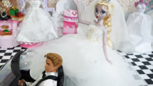 芭比娃娃：给芭比们准备了几款非常漂亮的婚纱，爱丽莎公主的最漂