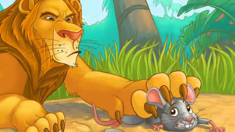 童话故事:小老鼠vs凶猛的狮子,小老鼠真的能打败狮子吗?