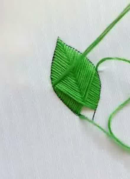教你怎么去缝一片树叶,简单易学,网友-又学到了一招