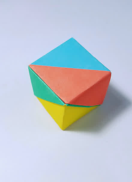 折纸手工四方小盒图片