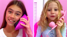 小萝莉和姐姐打电话，邀请斯泰西姐姐一起玩的故事