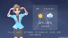 重庆市2021年7月23日天气预报