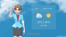 武汉市2021年9月17日天气预报