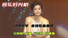 [图]1988春晚：毛阿敏《思念》一曲成名，程琳包娜娜经典歌曲登上舞台