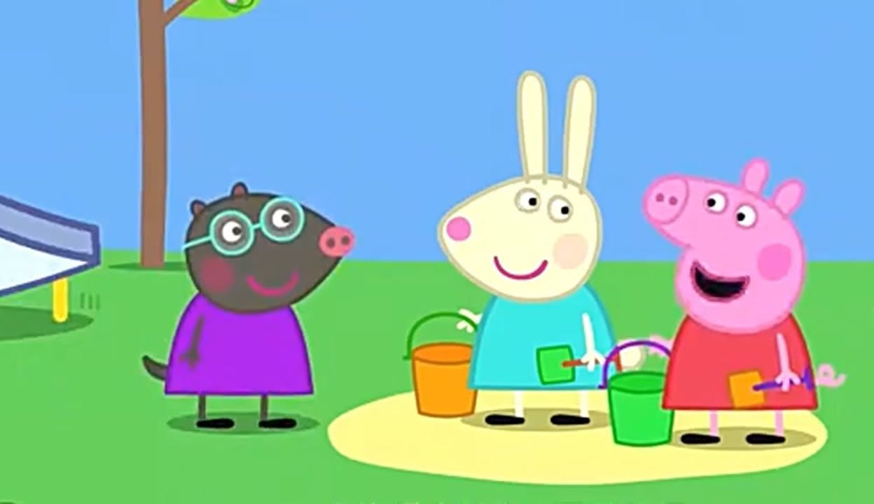 小猪佩奇:幼儿园里来了新朋友,佩奇与瑞贝卡细心照顾它,真懂事