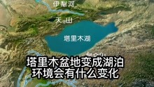 [图]假如塔里木盆地变成湖泊，周围环境会有什么变化？