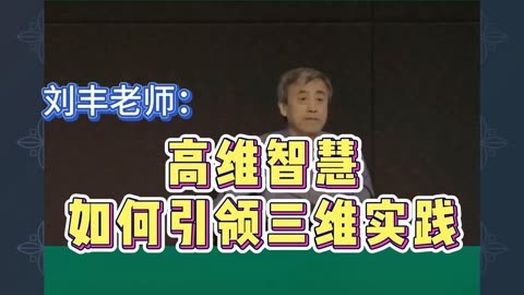 刘丰讲高维智慧:高维智慧如何引领三维实践