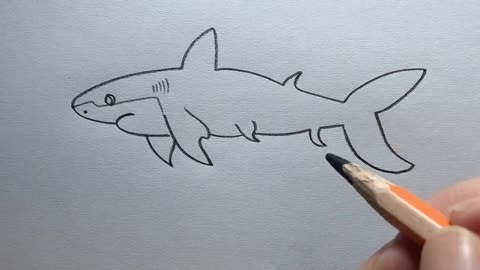 柠檬鲨画图片