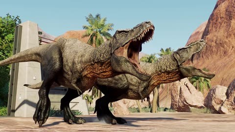 霸王龙(jwe2)vs 南方巨兽龙 ~ 侏罗纪世界进化