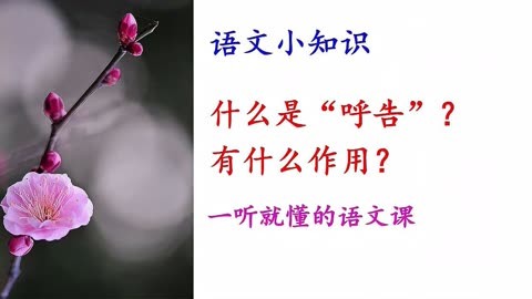 语文小知识:什么是呼告?以及它的作用