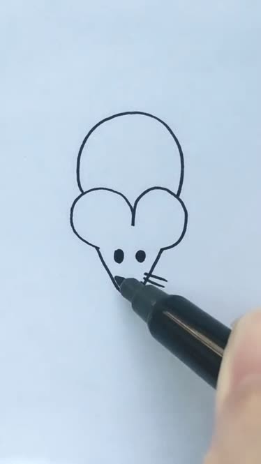 简易小老鼠怎么画图片