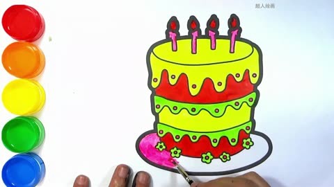 如何绘制生日蛋糕