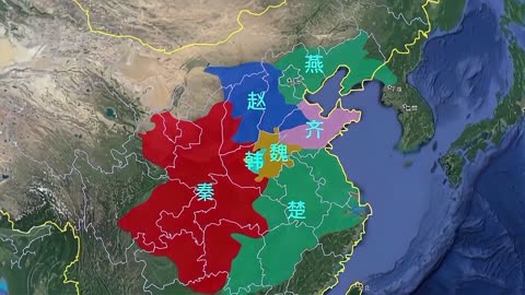 战国赵国最大时的地图图片