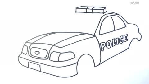 今天给大家画一下,画画其实很简单,逐步绘制警车