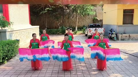 《中国美》6人队形版扇子舞