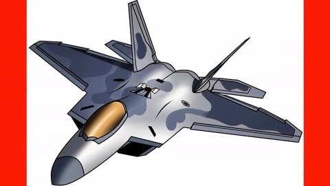 飞机简笔画有哪些?今天教你画f22战斗机,特别炫酷!