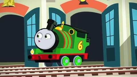 儿童动画:托马斯小火车和朋友熬夜玩游戏,运输时跌入花海,好困