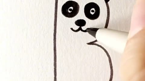 画小熊猫